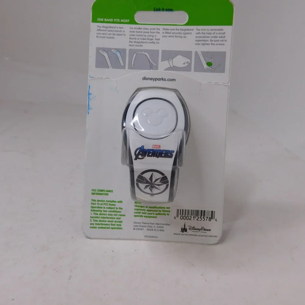 Magic Band New Disney World Marvel Captain Marvel White Magicband 2.0